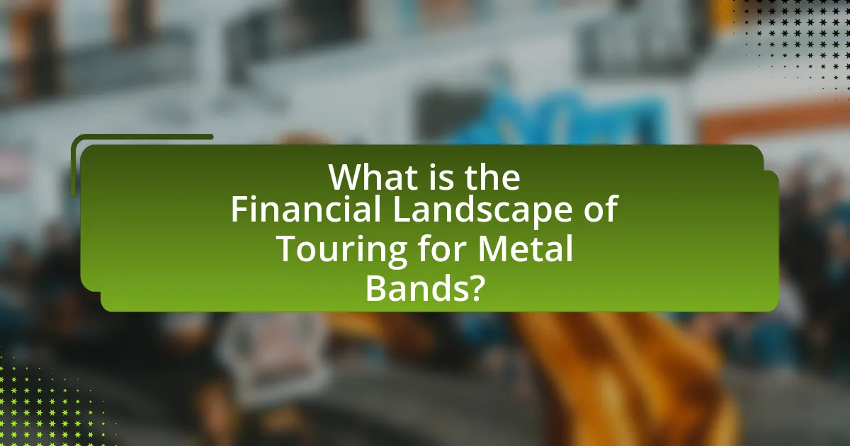 What is the Financial Landscape of Touring for Metal Bands?
